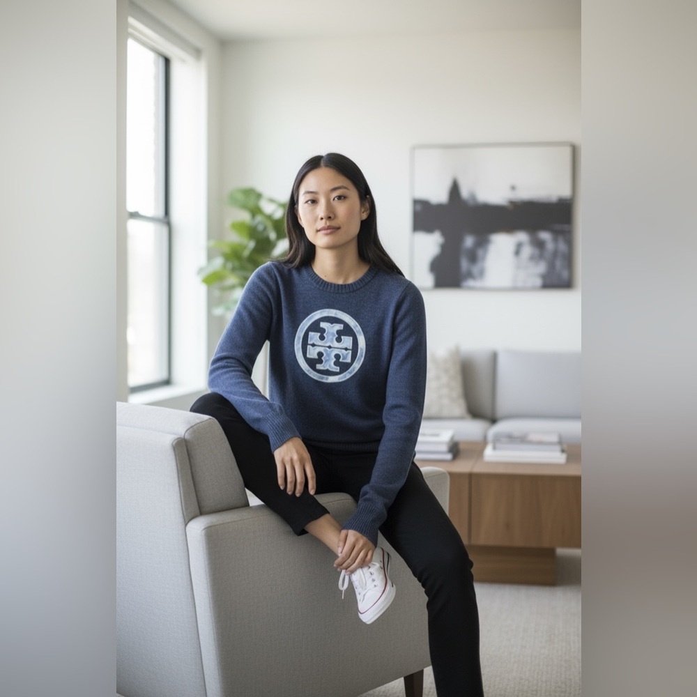 Tory Burch Logo Sweater for Women